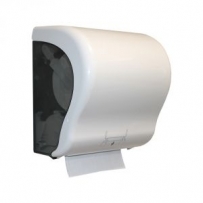 Mechaniczny podajnik ręczników papierowych w rolach MAXI biały Merida SOLID CUT.